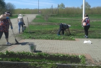 Уборка мемориала в д. Осино-Лазовка